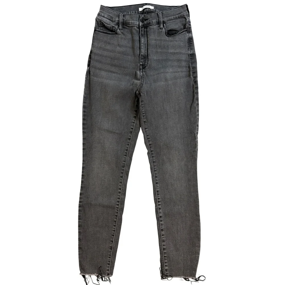 PacSun Women Super High Rise Skinny Jeans Jegging Raw Hem Stretch Sz 28